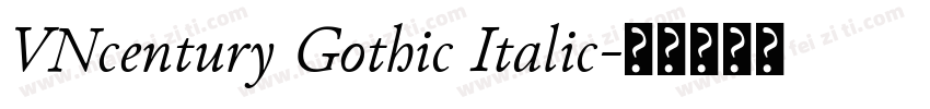 VNcentury Gothic Italic字体转换